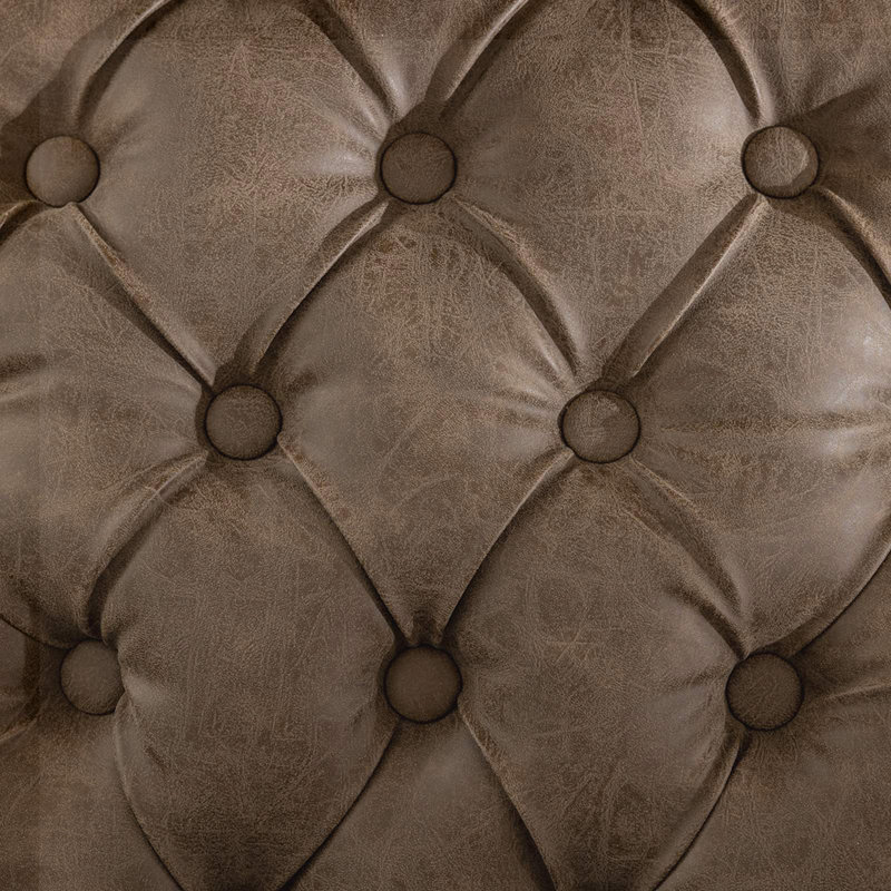 Chaise de salle à manger rembourrée Denelda, Brun