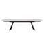 Table de salle à manger extensible de 78,8 po à 110,2 po Moiser pour 10-12 avec plateau en pierre frittée-650974278
