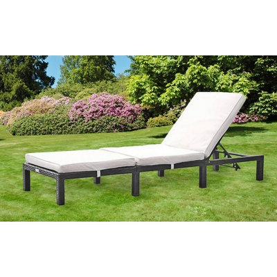 Janelle 195cm Long Reclining Single Chaise with Cushions
