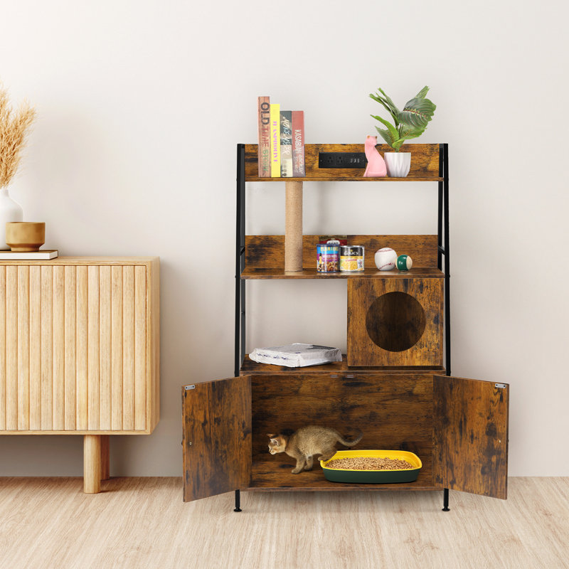 Ensemble d'accessoires en bois, Brun
