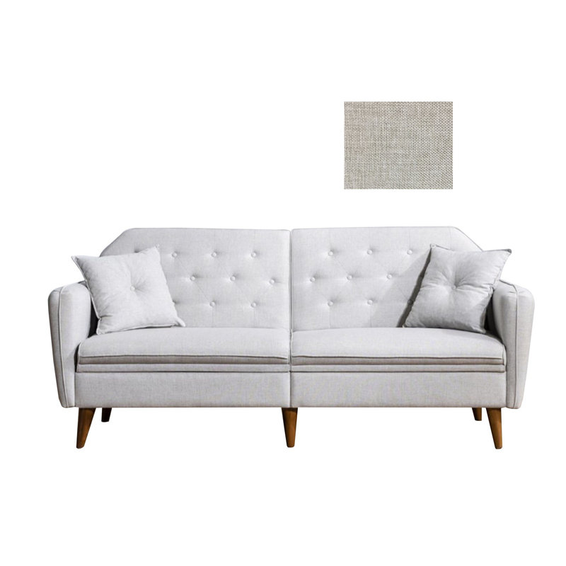 Samy Linen Sofa, Cream
