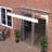 Series Door Window Awning Canopy Made Of 0.137Inch Thick Crystal Solid Polycarbonate Sheet And Aluminum Alloy With Valance In Size Of 79" Wide X 34" Deep For Masonry Concrete Wall House Only.-114653900-114653901
