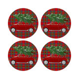 Vegan Leather Round Placemats