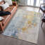 Tapis abstrait Gurubaksh AMF1160 lavable à la machine de qualité supérieure-714117559
