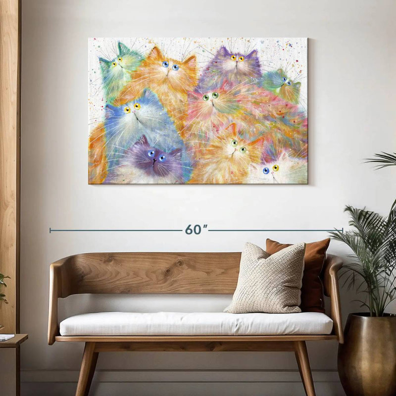Brampt Feline Nine, 30" H x 45" W
