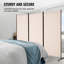 Paravent pliable à 3 panneaux, cloison portable et amovible pour séparer les pièces, idéal pour un bureau, une chambre ou un espace de travail. Couleur : beige.-357942665