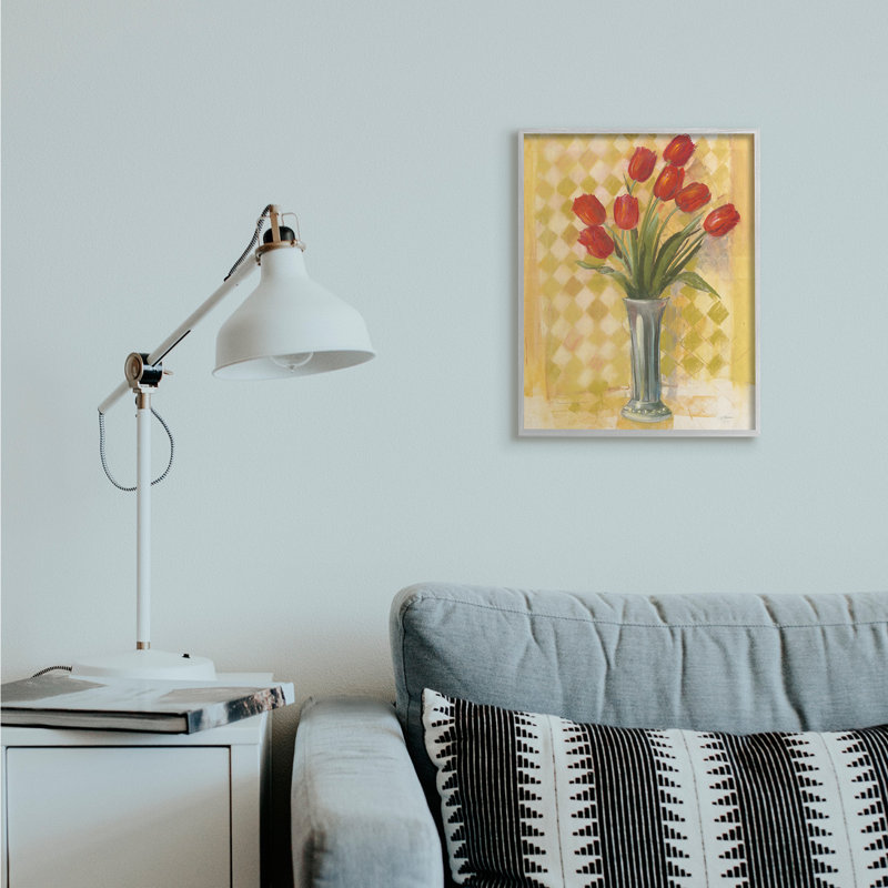 "Tulip Vase" par Carol Rowan - Impression sur toile, H 20 po x l 16 po, Estampe numérique Farmhouse