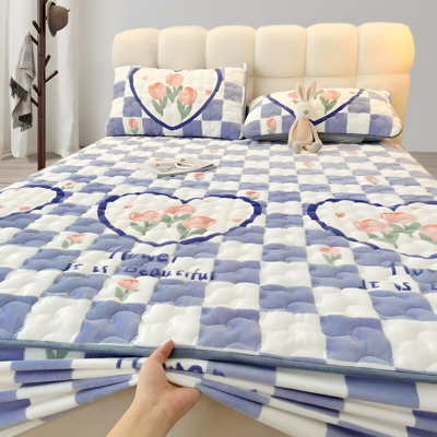 Milk Velvet Flower Fitted Sheet