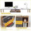 Massouma L-Shaped Metal Base Computer Desk