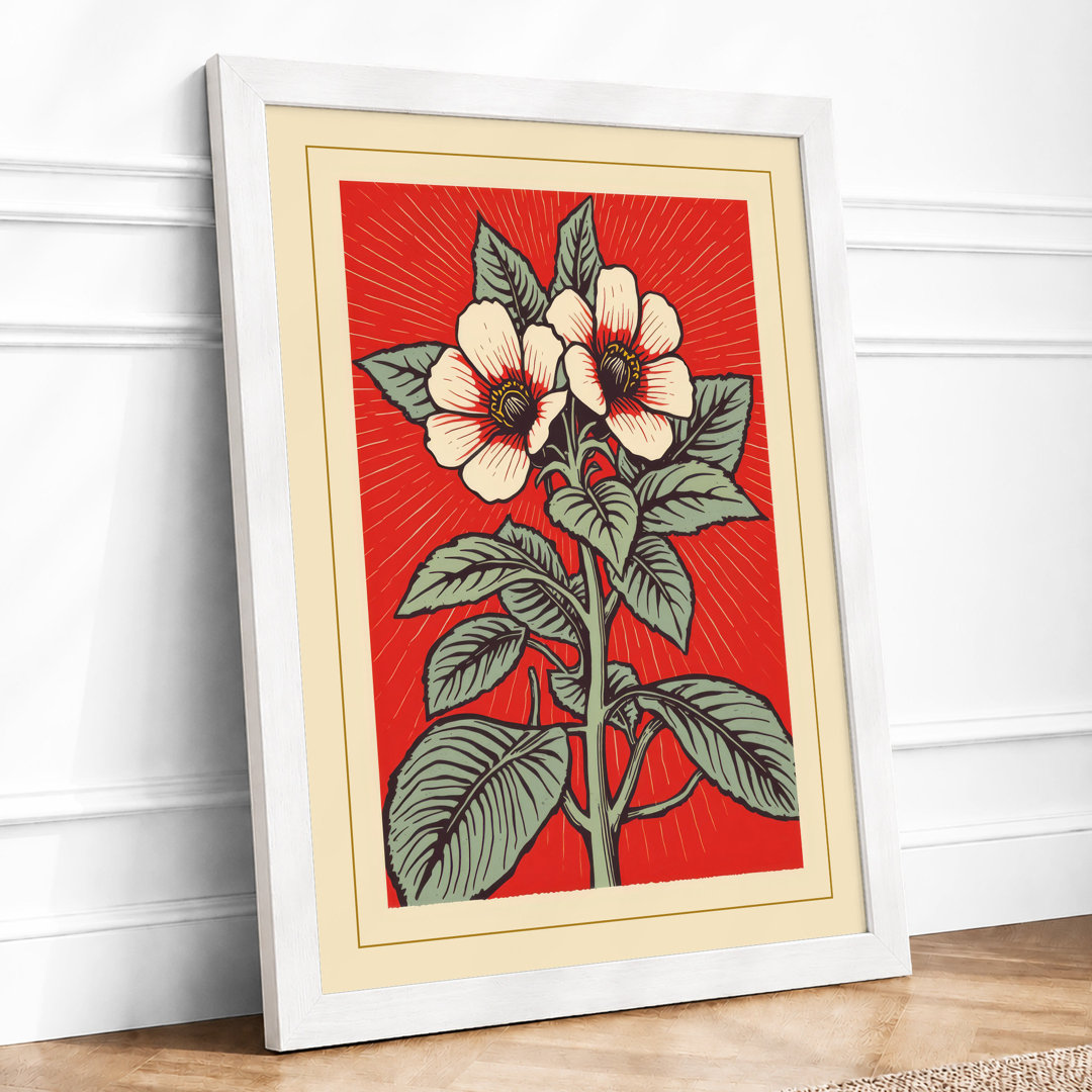 Delicate Bloom Botanical - Framed Print