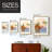 Paper Scene II Framed Print - Solid Wood-1852863788-1852863776
