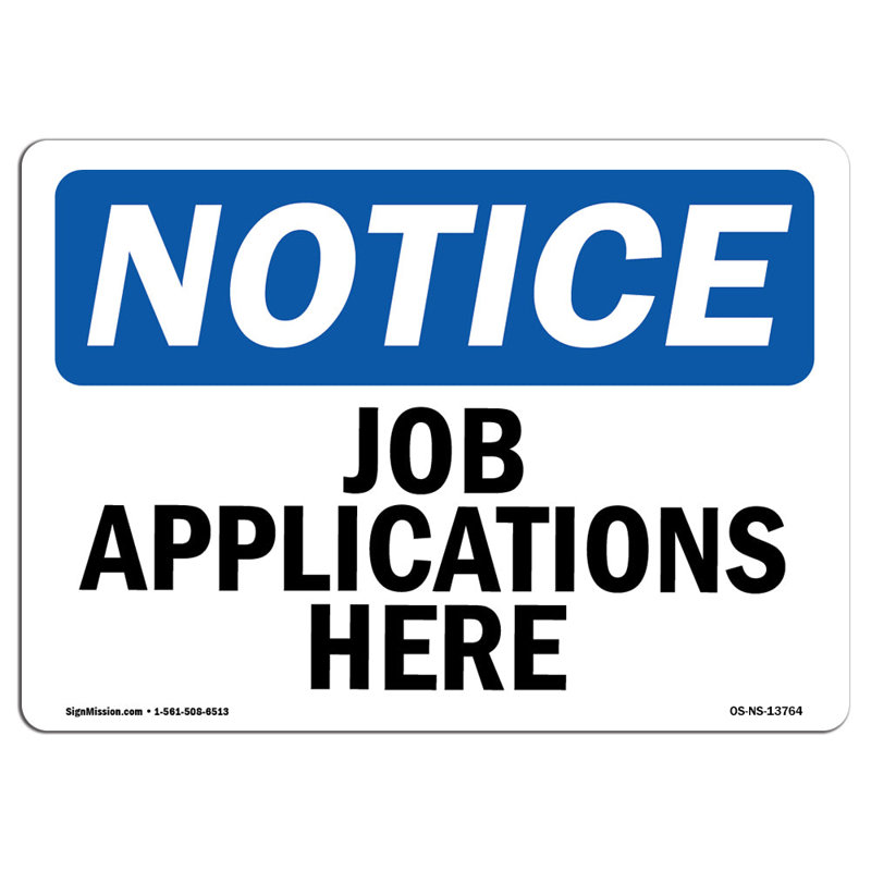 Job Applications Here Sign