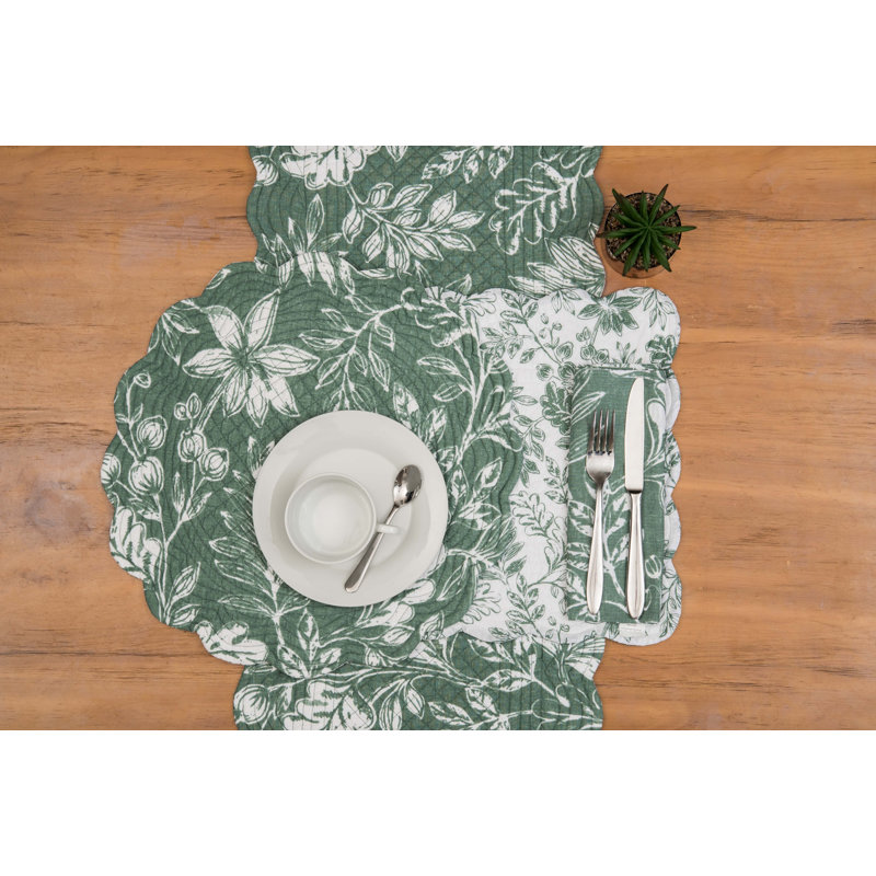 Everview Sage Napkin Set of 6, Green