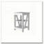 Table blanche avec 2 tablettes-121102047