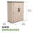 53 Cubic Feet High-Density Polyethylene (Plastic) Steel Reinforced Outdoor Storage Shed
