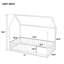 Lits Safe House, structure de plancher en bois de pin simple, chambre d'enfant de ferme