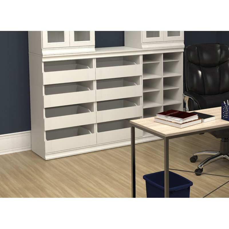 Modular Storage 21.38" W 4-Drawer Unit, White