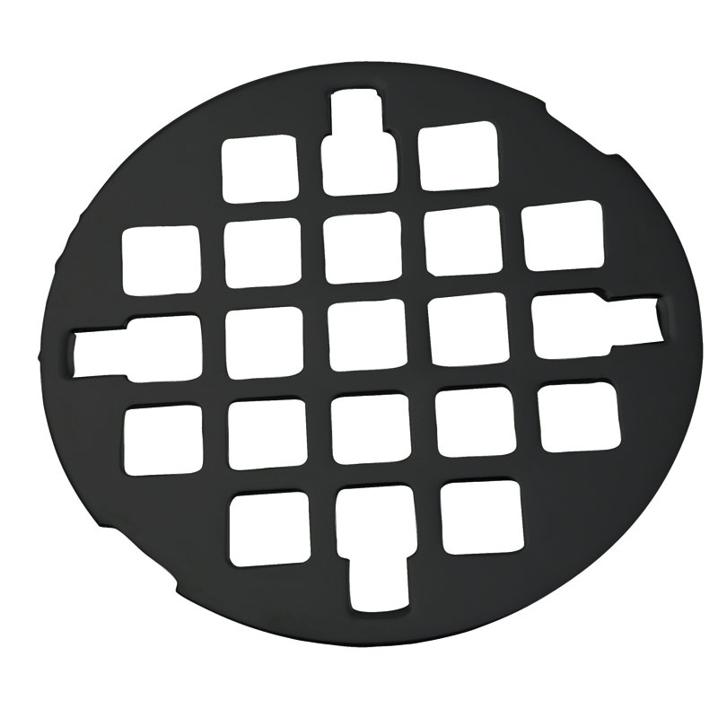 Couvercle de drain de douche à pression 3-1 / 4 "de style extérieur Casper, Noir mat