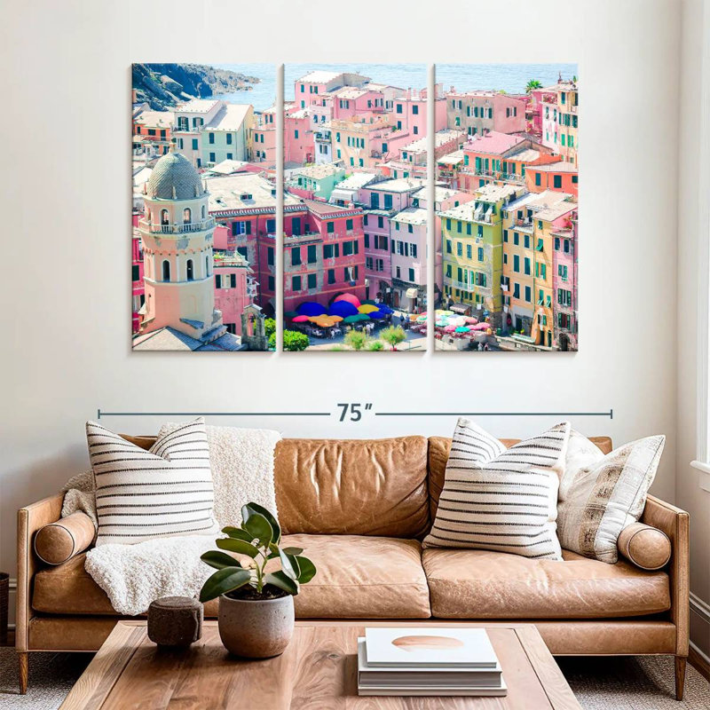 Gillard Vernazza Old Village, H 42 po x l 65 po