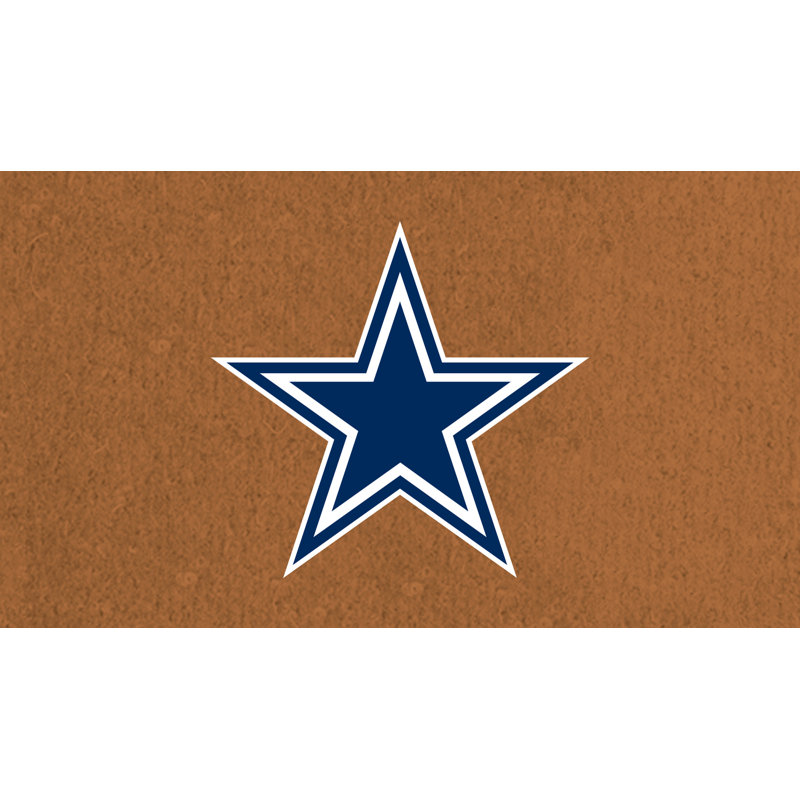 Jeremias NFL Coir Team Logo Outdoor Doormat, Dallas Cowboys