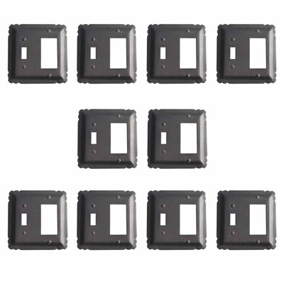No Subject 2 - Gang Toggle Light Switch Standard Combination Wall Plate