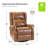 Allan Faux Leather Swivel Rocker Manual Recliner-2039150241