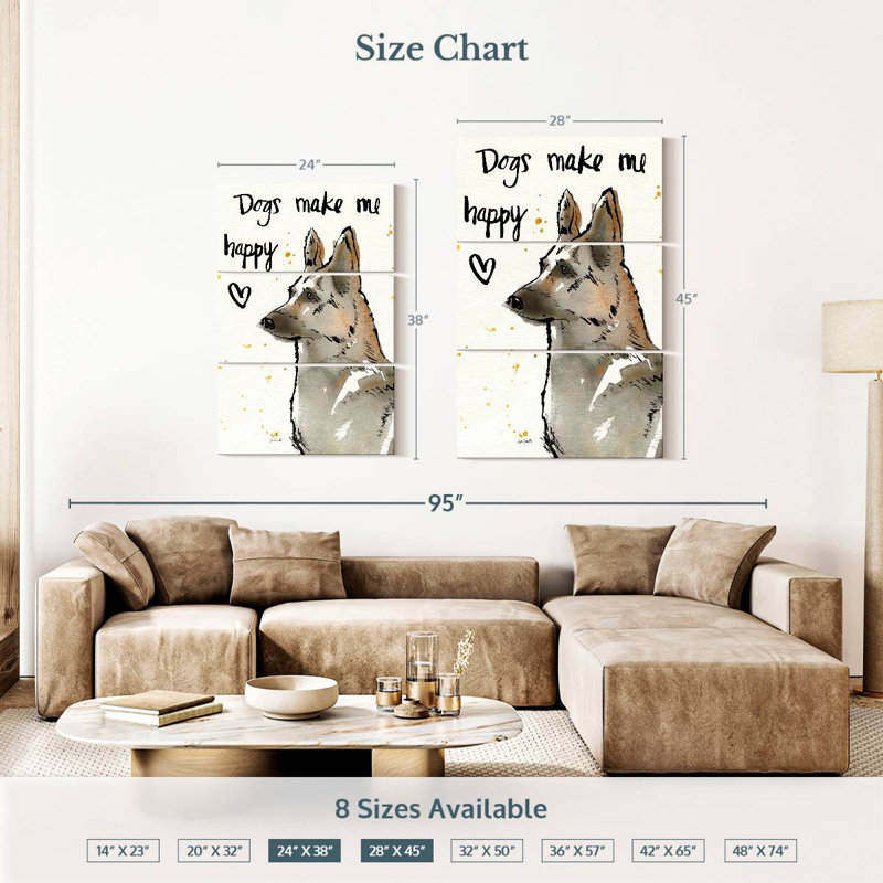 Brampt Strike A Paws VIII, 38" H x 24" W