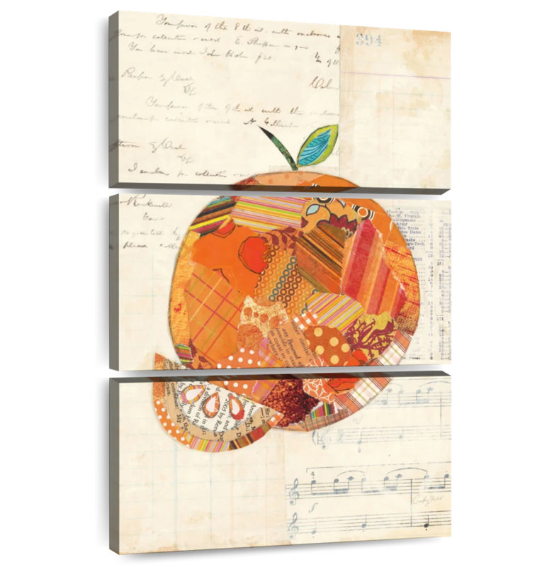 Yarlin Orange Patterns, 50" H x 32" W
