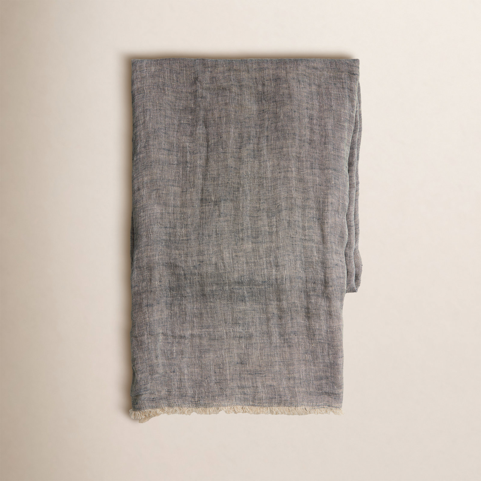 Brissia Linen Throw Blanket, Peacock