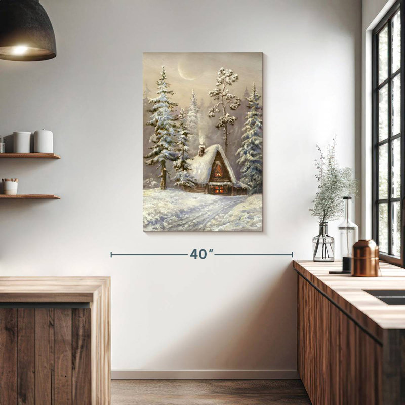 Alvord Snow Cabin, 39" H x 26" W