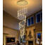 Lustre en cristal à DEL à intensité variable (28 lumières)-335286997-490043543