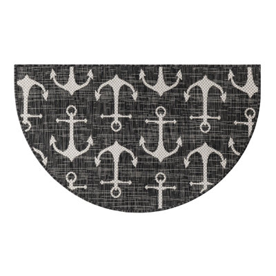 Tapis gris anthracite intérieur / extérieur Glidden