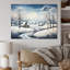 «Countryside Snowy Minimalisme Winter V», impression sur toile encadrée-1851097406-1851097381