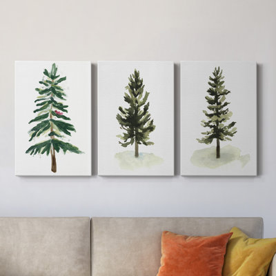 " Warm Winter Wishes VII " 3 - Pieces Painting Print
