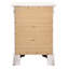 Charmante table de chevet traditionnelle blanche-1016364568