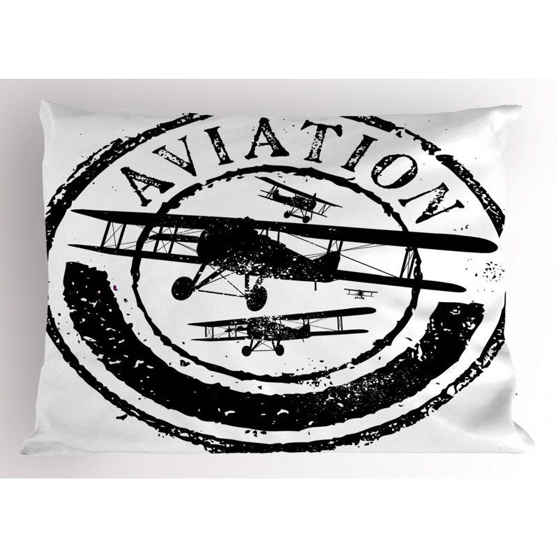 Taie décorative avion rétro, Simple