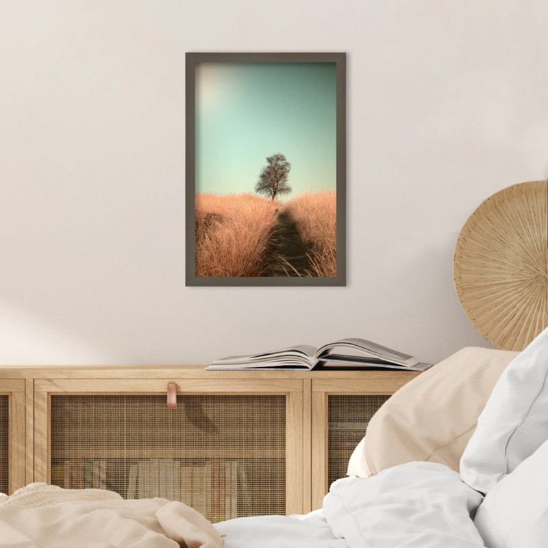 Grass And Path by Jaap Van Den, 15" W x 21" H, Gray