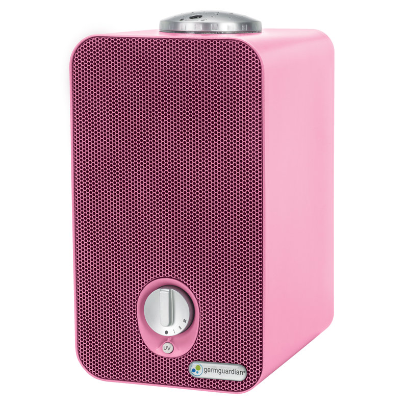 Guardian Technologies Tabletop Air Purifier for 263 Cubic Feet, Pink