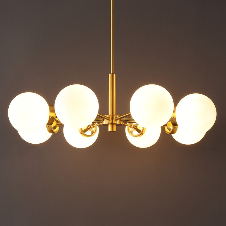 Lavontae 8 - Light Dimmable Sputnik Modern Linear Chandelier