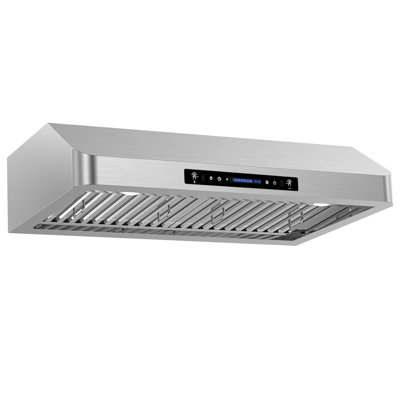 Hotte de cuisine 30 pouces 900 CFM à conduit en acier inoxydable de 1,0 mm avec ventilation à 3 voies, contrôle des mouvements et garantie de 10 ans