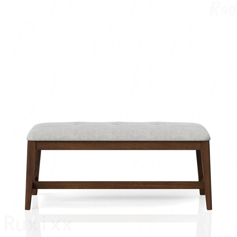 Dining Room Bench - Upholstered Seat, Mid-Century Style Seating