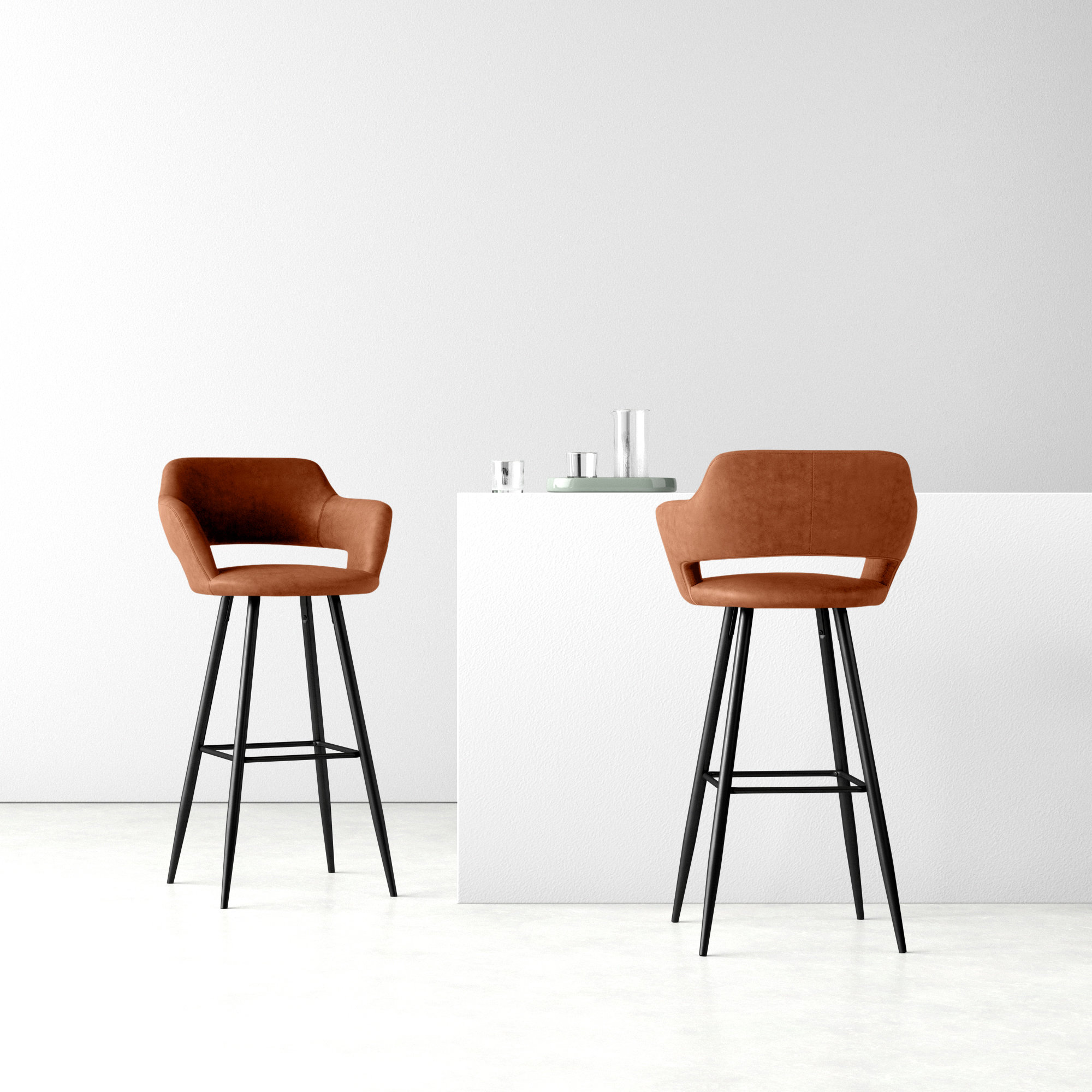 Lake Bar/Counter Stool, Bar Stool (30" Seat Height), Brown
