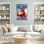 «Woman I Go Skiing I Drink», reproduction sur toile