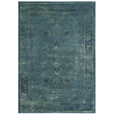 Tapis oriental vintage en viscose