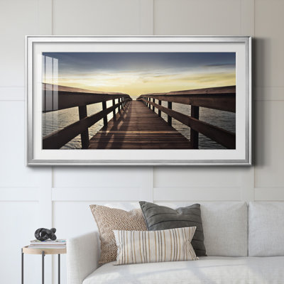 Naples Cove - reproduction d'art encadrée de qualité supérieure - prête à être accrochée