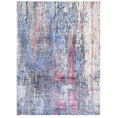 Hand Knotted Abstract Area Rug