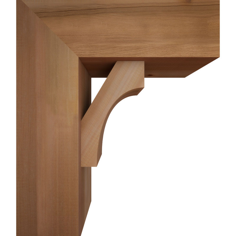 Westlake Block Bracket w/ Offset Brace, 22 x 18, 7 1/2"W Western Red Cedar (Smooth)