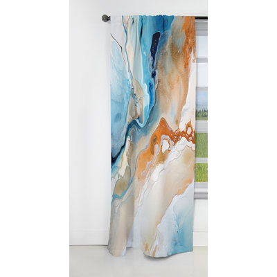 Oswaldo - Shapes Curtain - Blackout Abstract Curtain - 1 Panels