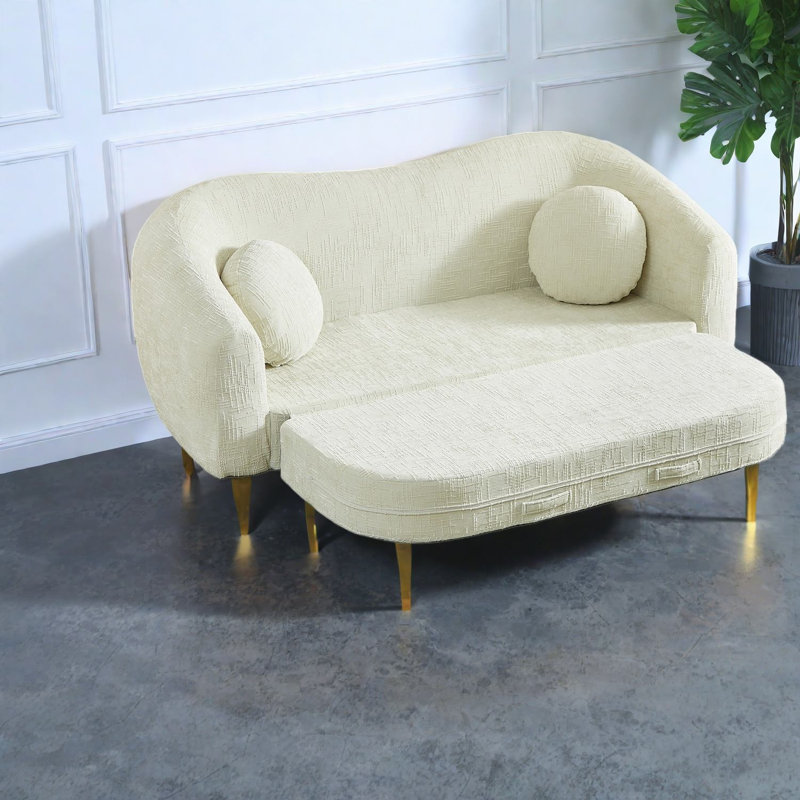 Canapés convertibles à compression, fauteuil inclinable 86 po Chenille