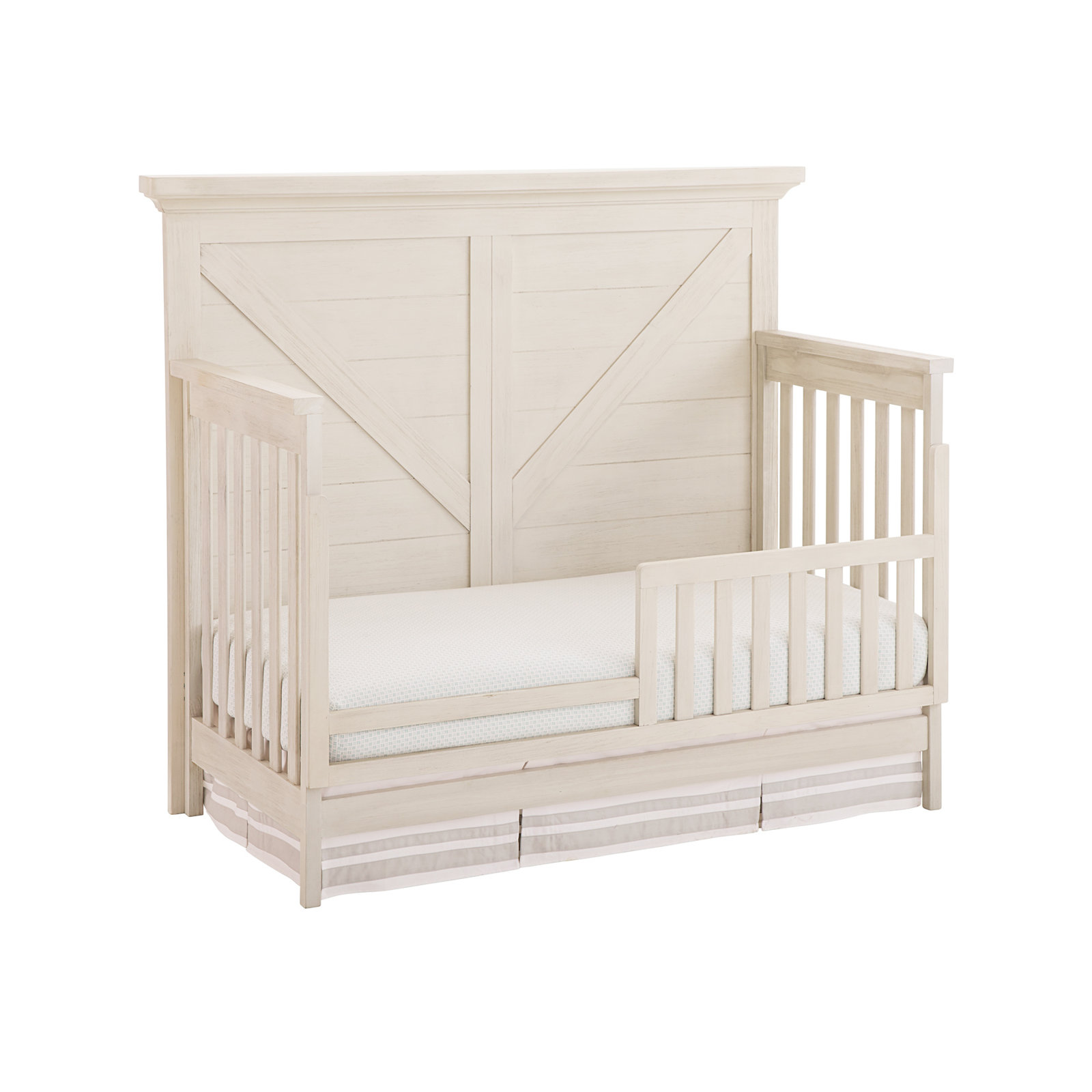 Aceline 4 -in-1 Convertible Crib, Brushed White